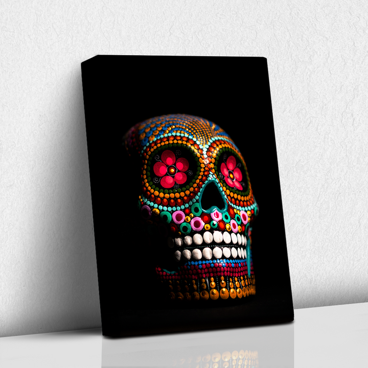 Calavera de colores