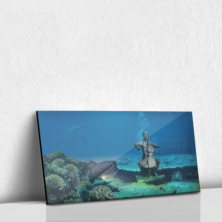 Violinista en agua