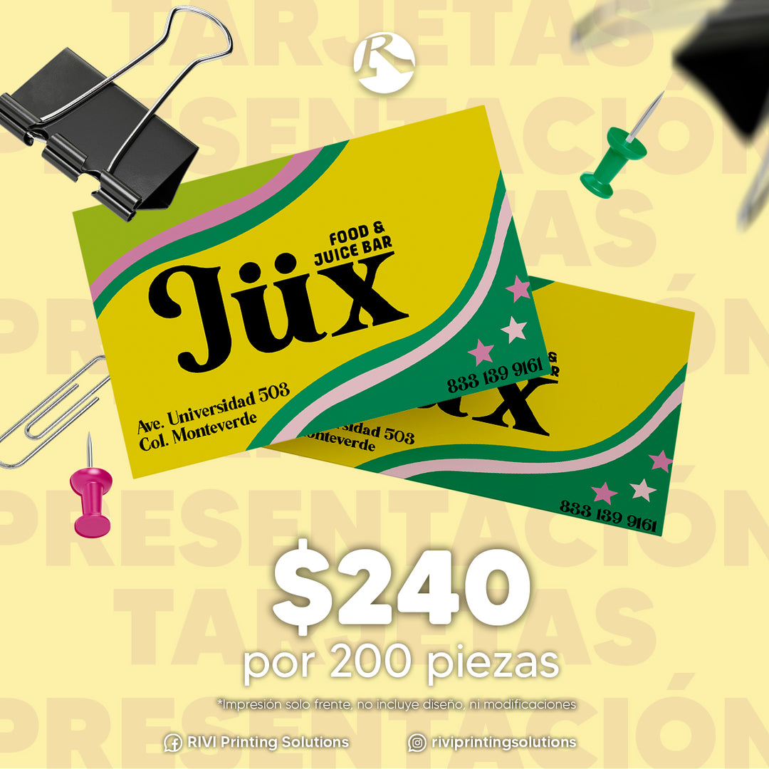 Tarjetas de presentación